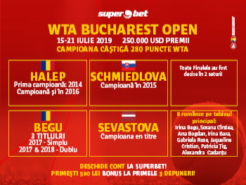 BUCHAREST WTA OPEN: O ROMÂNCĂ DIN NOU CAMPIOANĂ?