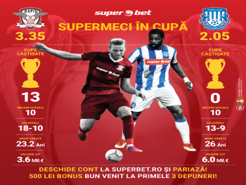 Vezi pariul zilei din Cupa României pe Rapid vs Poli Iași