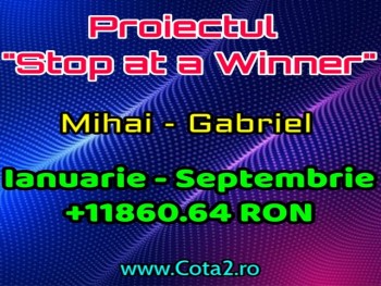 Proiect "Stop at a Winner" - Mihai Gabriel (Octombrie)