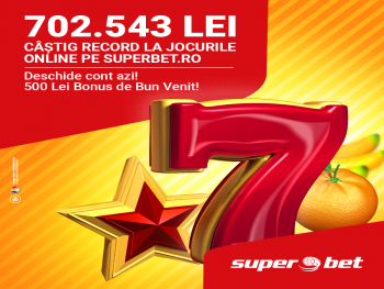 Jocul 40 Super Hot a adus un câștig record pentru un client Superbet: Jackpot de 702.543 lei!