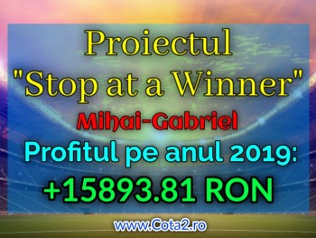 Proiect "Stop at a Winner" - Mihai Gabriel (Ianuarie 2020)