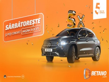 Sărbătorește alături de Betano 5 ani în România! Câștigi experiențe memorabile și poți conduce mașina ta de vis