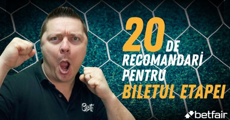 Lista de recomandări pentru BILETUL ETAPEI 8-11 Noiembrie 2022
