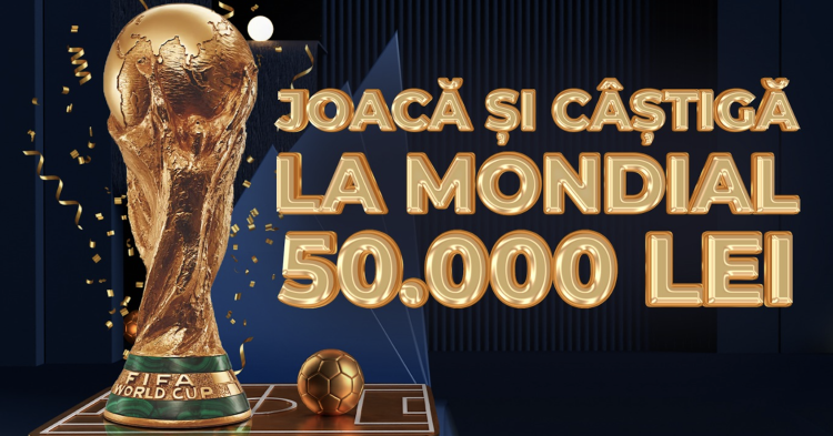 PREDICTOR: Concurs cu premii de 50.000 de Lei pe campionatul mondial de fotbal!