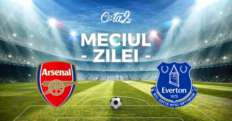Arsenal, favorită în duelul cu Everton. Câștig de 8 sau 15 ori mai mare cu BetBuilder, pe Betano