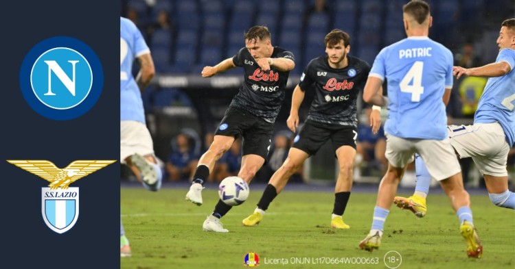 Napoli continuă cursa spre titlul din Serie A. Cota de 19.00 cu BetBuilder oferita de Betano