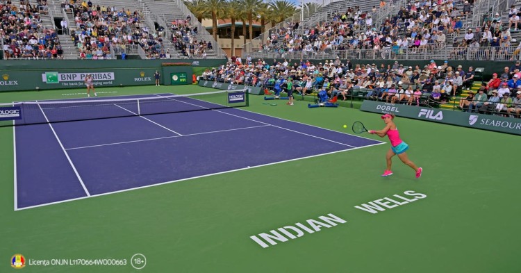 Turneul de la Indian Wells te face câștigător înainte de finalul meciului prin oferta ”Decisiv din primul set”