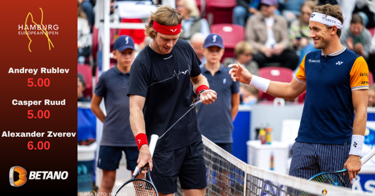 Te Uiți și Pariezi pe Rublev, Ruud sau Zverev, pe zgura de la Hamburg