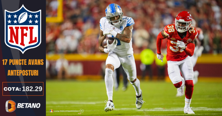 A început cursa spre un nou Super Bowl în NFL. Câștigă pe meciurile de fotbal american cu oferta Betano ”17 puncte avans”