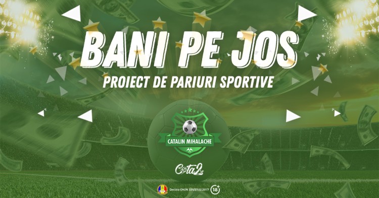BANI PE JOS: proiect challenge de pariuri sportive