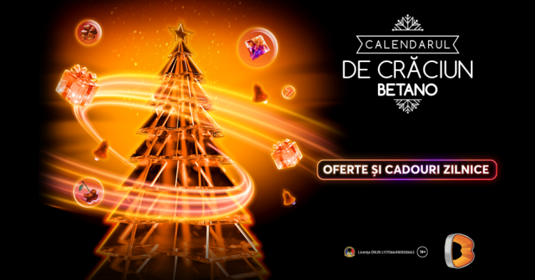 Dăm startul Calendarului de Crăciun Betano! Să ningă cu recompense în fiecare zi!
