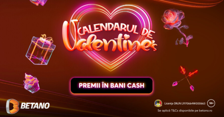 Dăm startul Calendarului de Valentine’s Betano! Îmbrățișează ofertele zilnice!