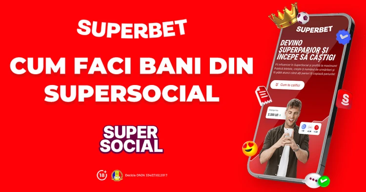 Cum poți să câștigi bani reali cu predicțiile tale la pariuri postate pe Supersocial de la Superbet